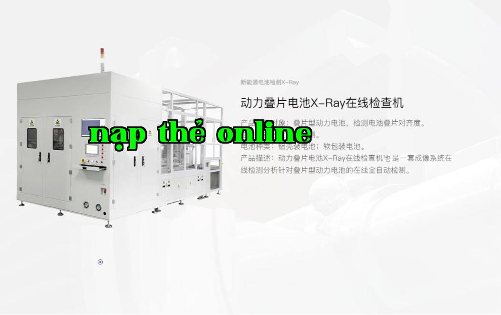 Thiết bị kiểm tra X-quang trực tuyến cho pin xếp động lực VX-RAY